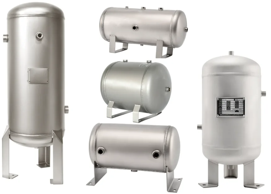 Stainless Steel Matte Air Storage Tank